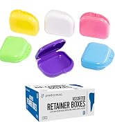 retainer box case dental denture mouth guard container storage white invisalign teeth