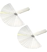 2PCS Feeler Gauges 0.0008-0.04" (0.02-1.00mm) 32 Blades Tapered Feeler Gauge Set | Stainless Stee...