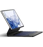 Dexnor for Samsung Galaxy Tab S8+ Plus/S7 FE (5G)/S7+ Plus 12.4 Inch Case with Keyboard Floating ...