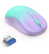 TECKNET Wireless Mouse for Laptop, 2.4G Silent Computer Mouse Quiet Click with 5 DPI Levels,Conto...