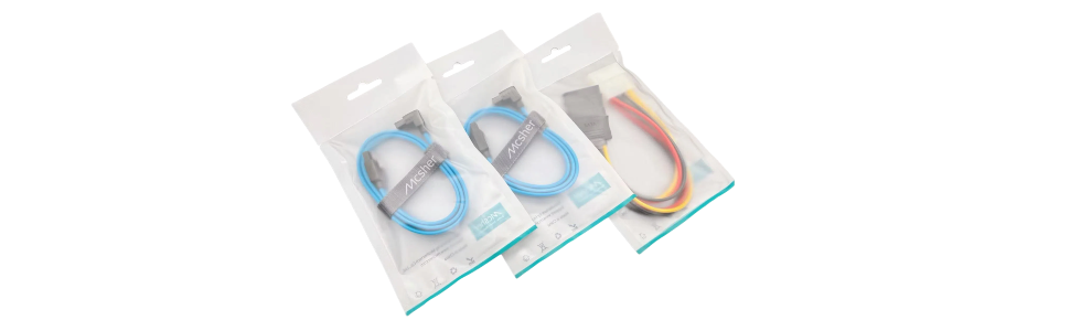 product packaging sata cable with power