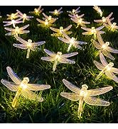 Dragonfly Starry String Lights 10ft 20 LED Decorative Twinkle Fairy Lighting Strand Battery Power...