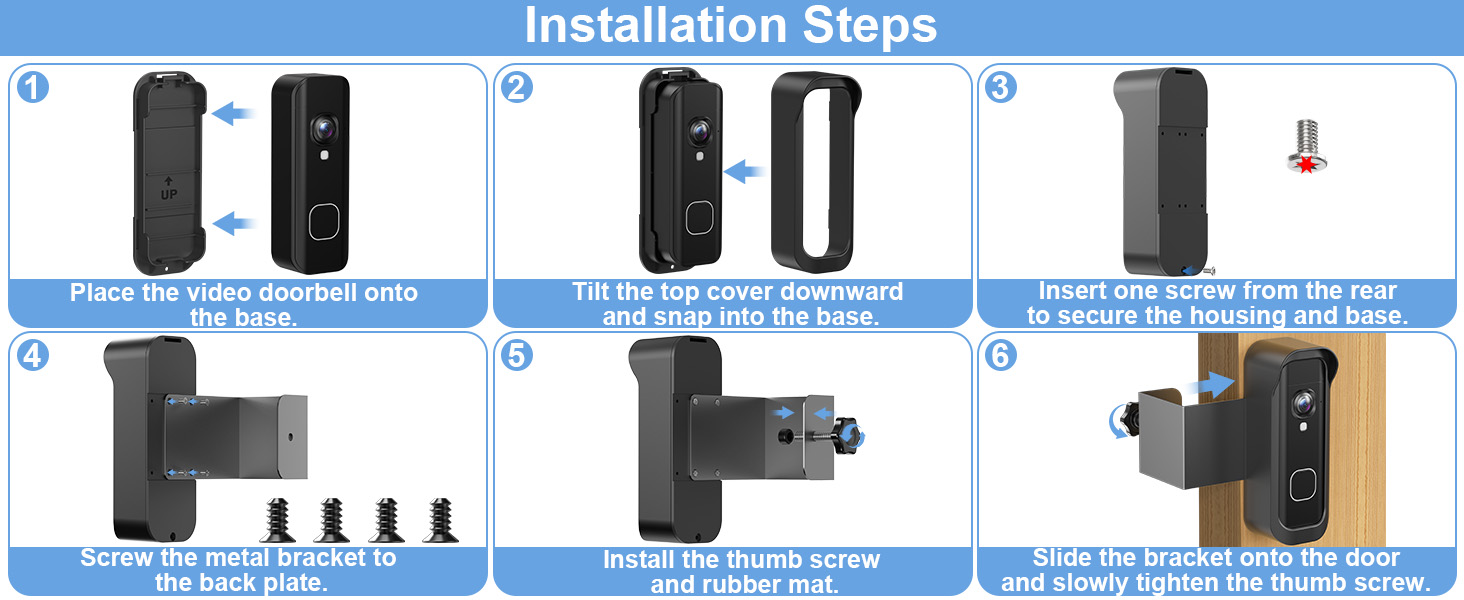 blink battery doorbell 2k+ mount blink doorbell camera mount anti theft doorbell mount no-drill