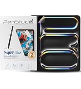 Penstudio Paper-Feel Screen Protector for iPad Pro M4 13 Inch, Anti-Glare Matte PET Film for Draw...
