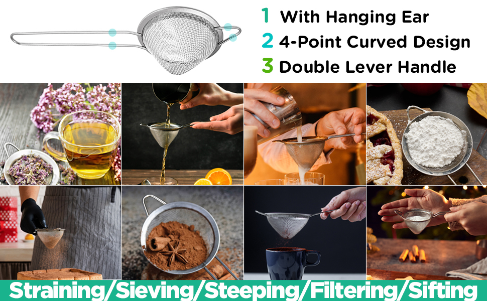 Straining/Sieving/Steeping/Filtering/Sifting