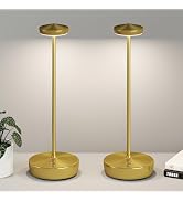 TBBGA Cordless Table Lamp Rechargeable 2Pack - LED Battery Table Light with 3 Color Temperatures,...