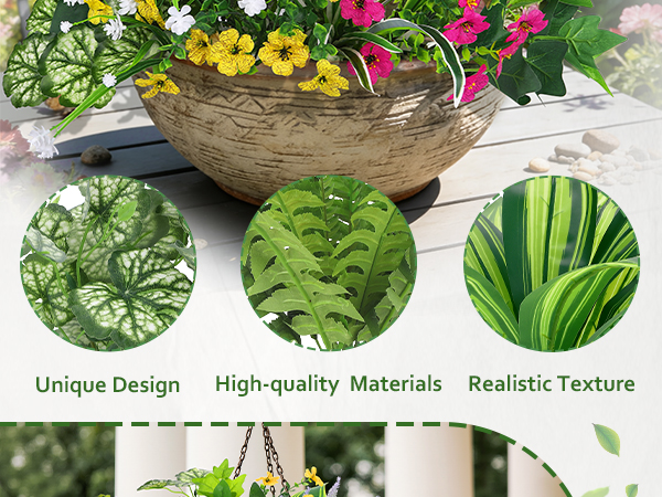 faux outdoor plants
