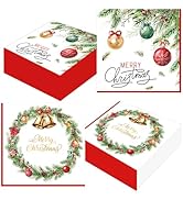 50 Pcs Christmas Paper Napkins 13 x 13 Inches, Disposable Luncheon Dinner Party Napkins Xmas Ball...