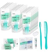 Hygiene Kit Bulk, Individually Packed, Travel Hygiene Kit With Toothbrush, Toothpaste, Comb, Sham...