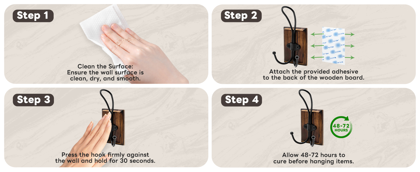 SZOHF0002 pine wood wall hanger bathroom towel hook Colgador madera nogal baño gancho toallas