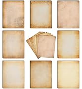 Tlenpo Vintage Stationery Paper, 128 Sheets Double-sided Printing Paper, Old Looking Writing Lett...