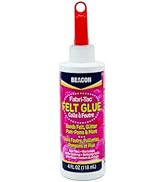 BEACON Felt Glue - Fast Fix for All Felt Projects, Non-Toxic, Dries Clear, Great for Kids, Washer...