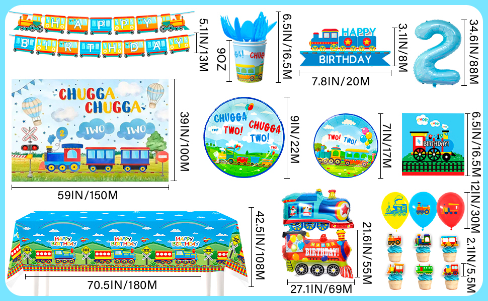 train party cupcake topper