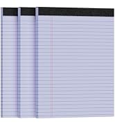 3pcsLegal Pads 8.5 x 11, Notepads 8.5 x 11 Inch, Purple Note Pads Clear Print Writing Pads of Pap...