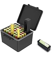 Hard Case for AA AAA Battery with Tester Checker,34 Slots Battery Storage Organizer for 20 AA and...