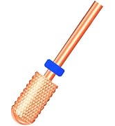 LIERKISS Nail Drill Bits Carbide for Electric Nail Drill E-file 3/32'' Safety, Smooth Round Top H...
