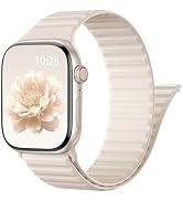 Patented Magnetic Silicone Sport Band for Apple Watch Bands for Women Men | Soft Silicone Solo Lo...