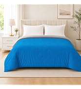 LaffyLo Cooling Blanket for Hot Sleepers, Lightweight Summer Quilt with Breathable Reversible Fab...