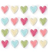 GOOZADA 20Pcs Fridge Magnets Cute, Colorful Heart Magnets,0.79in Refrigerator Magnet, Love Heart ...
