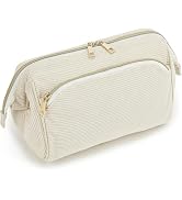 Fammart Travel Makeup Bag for Women, Waterproof Checkered Cosmetic Cosmetic Bag Make Up Organizer...