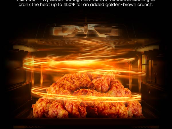 Extra crispy cooking