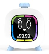 Digital Visual Timer for Kids ADHD, 99-Minute Countdown, Rechargeable | 4 Cute Emotion Faces, Col...