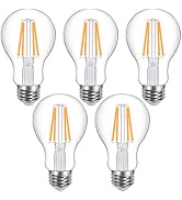 Lepro Vintage LED Bulbs, Dimmable Filament Bulb, 8W 800LM, 60W Equivalent, 2700K Warm White, Clas...