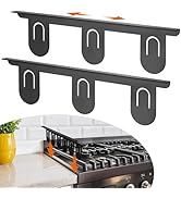RECAPS Stainless Steel Extendable Stove Gap Covers Fliter 13.8"to 27.5"In, Stove Side Gap Covers ...
