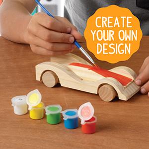 cars, design, paint, create, creativity, race, collect, groups, wooden cars, decorate