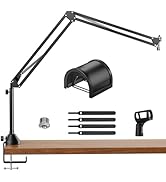 TONOR Microphone Boom Arm with High Riser, Adjustable Mic Stand, Arm with Extra-large Pop Filter,...