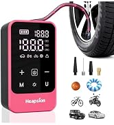 Heapsion Tire Inflator Portable Air Compressor, LED Display & Auto Shut-Off, 5 Modes, 150PSI Cord...