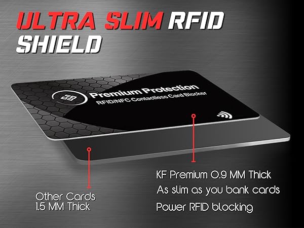 RFID/NFC Anti-Theft Blocking Fraud Protective Cards