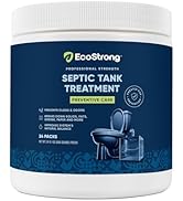 Septic Tank Treatment Packets | Enzyme Rapid Action Breaks Down Grease, Paper, Organic Solids - C...