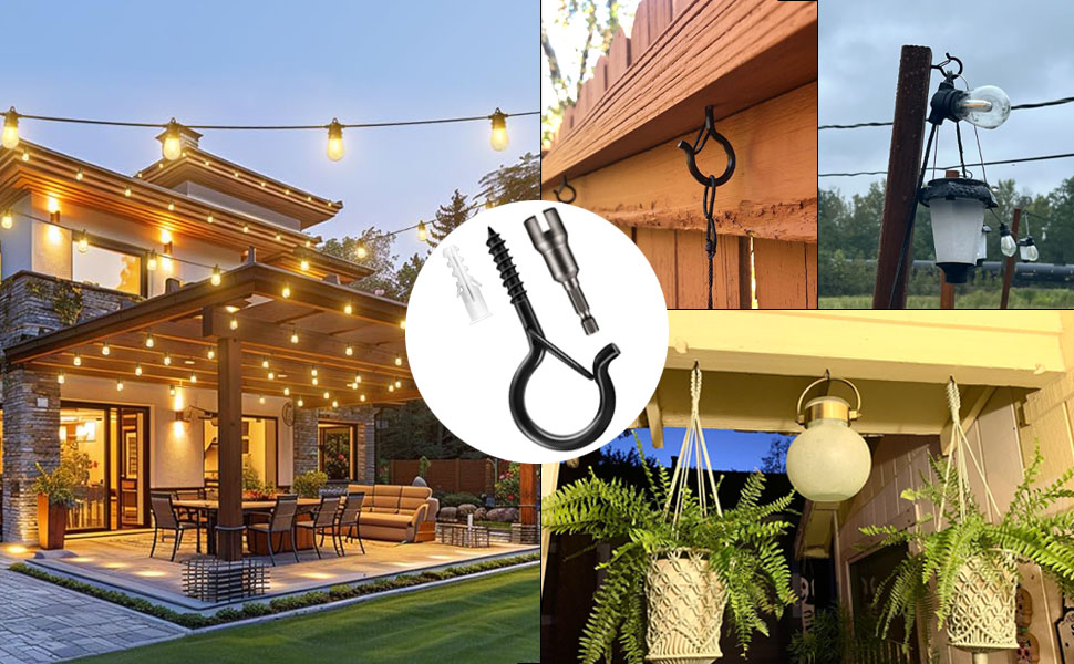 q hanger hooks with safety buckle