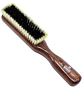 Kent CP6 Clothes Brush. 100% Natural Black & White Boar Bristle Lint Remover Especially for Cashm...
