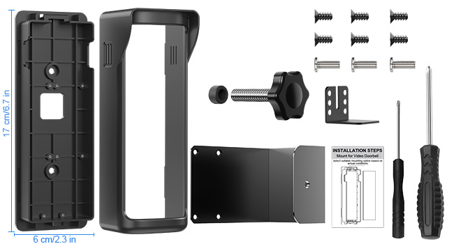 anti theft doorbell mount ring doorbell mount no drill adjustable doorbell mounting bracket holder