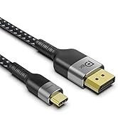 Answin USB C to DisplayPort, 6FT 8K (4K@144Hz/120Hz) USB-C Thunderbolt 3 to DisplayPort Cable 32....