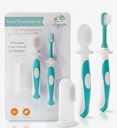 3 Piece Dog Toothbrush Kit - Dog Finger Toothbrush, Double-Sided Toothbrush, and Small Doggie Too...