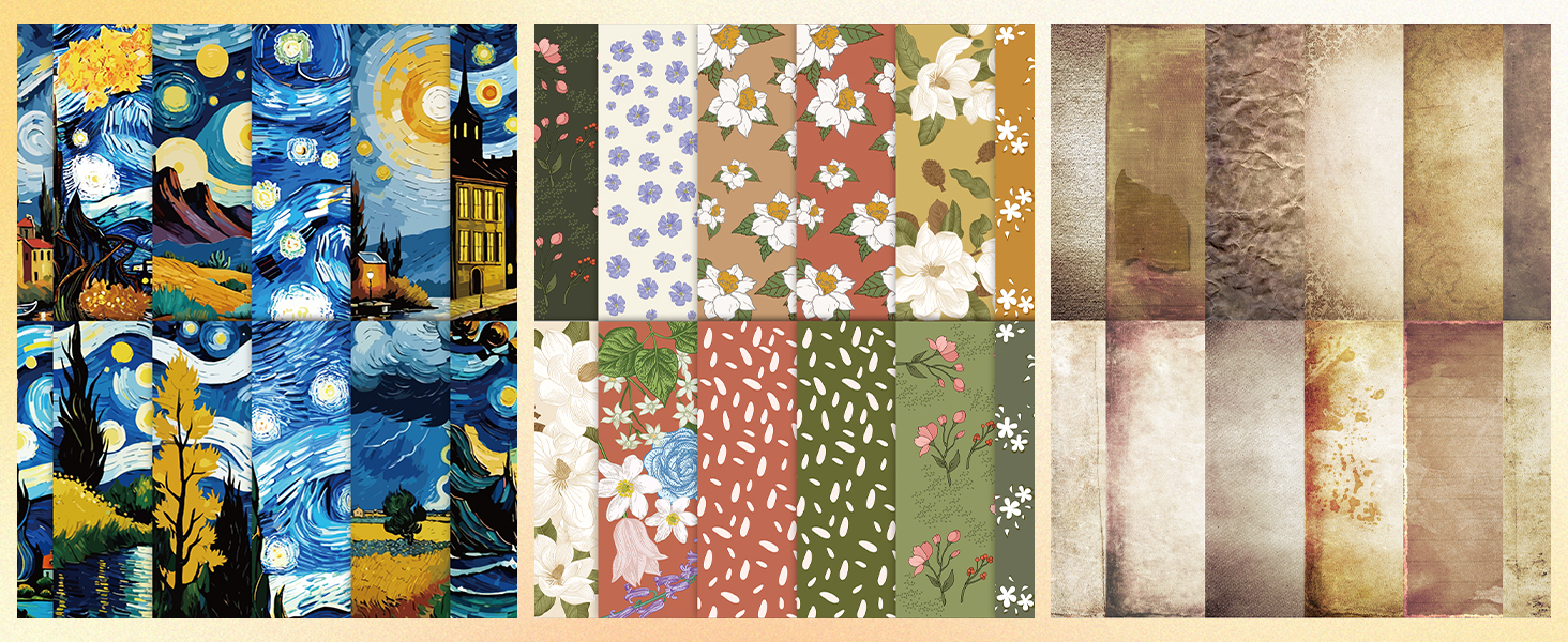 Decorative Craft Paper for Junk Journal Supplies