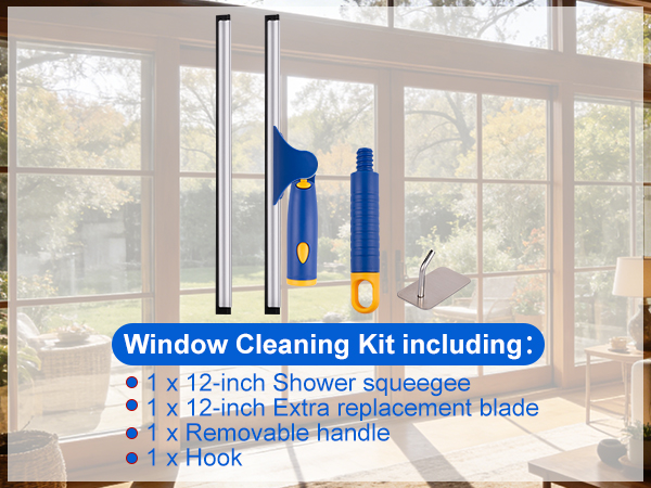shower squeegee with hook