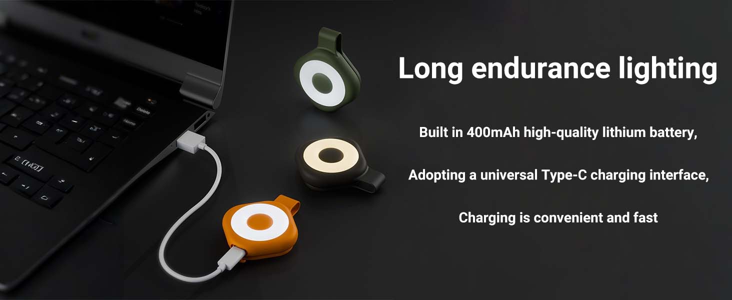 Rechargeable 6 Light Modes 3 Color Hands-Free Flashlight