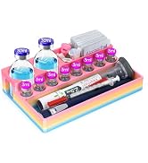 YOUSHARES Peptide Vials Case - 3ml and 30ml Insulin Vial Organizer, Diabetes Supplies Fridge Hold...