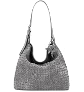 Glamzlele Woven Shoulder Bags Suede Hobo Slouchy Tote Purse with Adjustable Strap for Women, Larg...