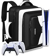 COMECOI Carrying Case for PS5, Travel Backpack for PS 5 Pro, Large Capacity Protective Storage Ba...