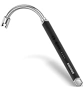 RAYONNER Lighter Electric Candle Lighter Rechargeable USB Lighter Long Flexible Neck (Black)