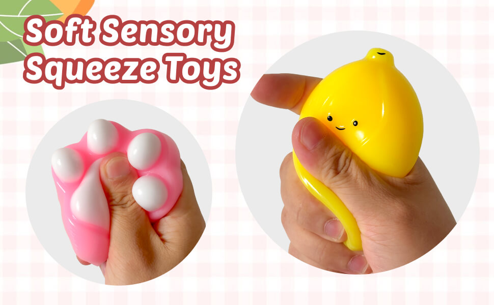 Soft Sensory Squeeze Toys