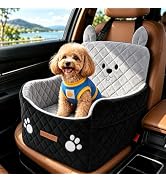 OUTONLIFE Dog Car Seat for Small Medium Dogs up to 35 lbs, 6-Inch Elevated Booster Seat for Front...