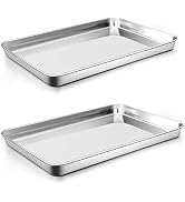 P&P CHEF 16 Inch Baking Cookie Sheet, Oven Pan Tray Stainless Steel Sheet Pan for Kitchen, Oven B...