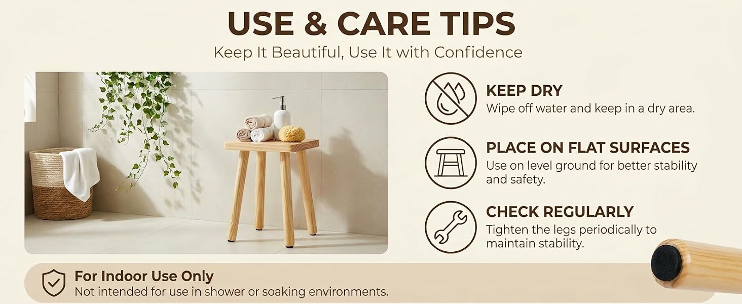 wooden step stool