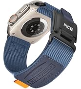 Compatible with Apple Watch Ultra Band - for Men Comfortable Soft Nylon Sport Loop with Magnetic ...